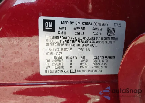 2023 Buick Encore Gx Select Fwd from USA, damaged, VIN KL4MMDSL8PB022423